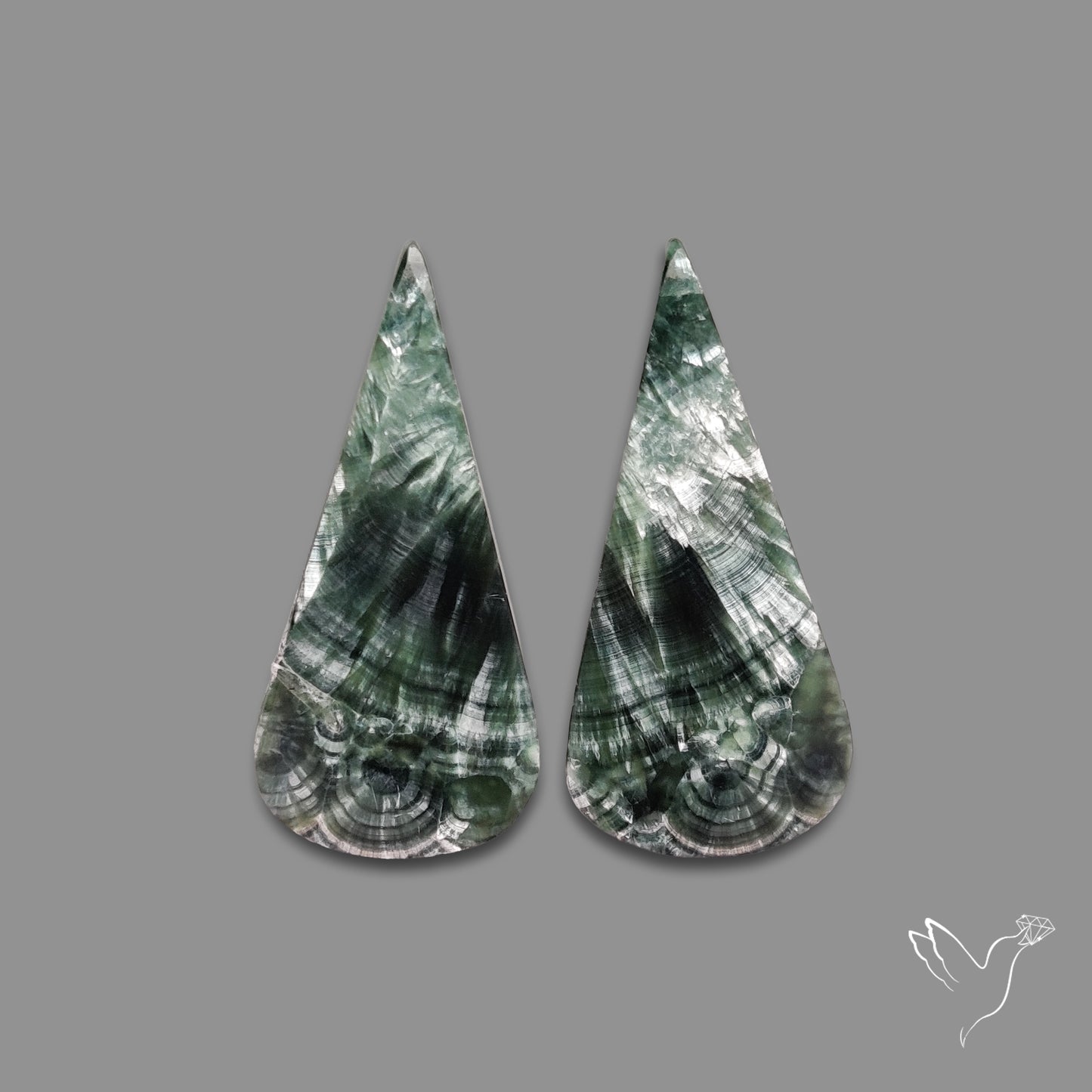 Green Seraphinites Pair