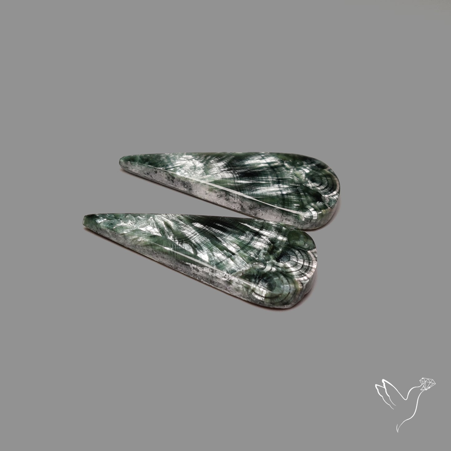 Green Seraphinites Pair