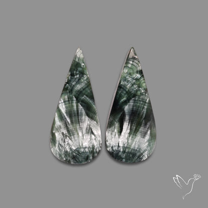 Green Seraphinites Pair