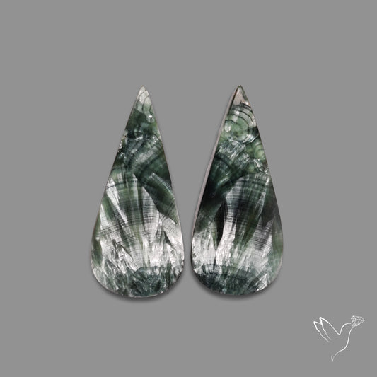Green Seraphinites Pair