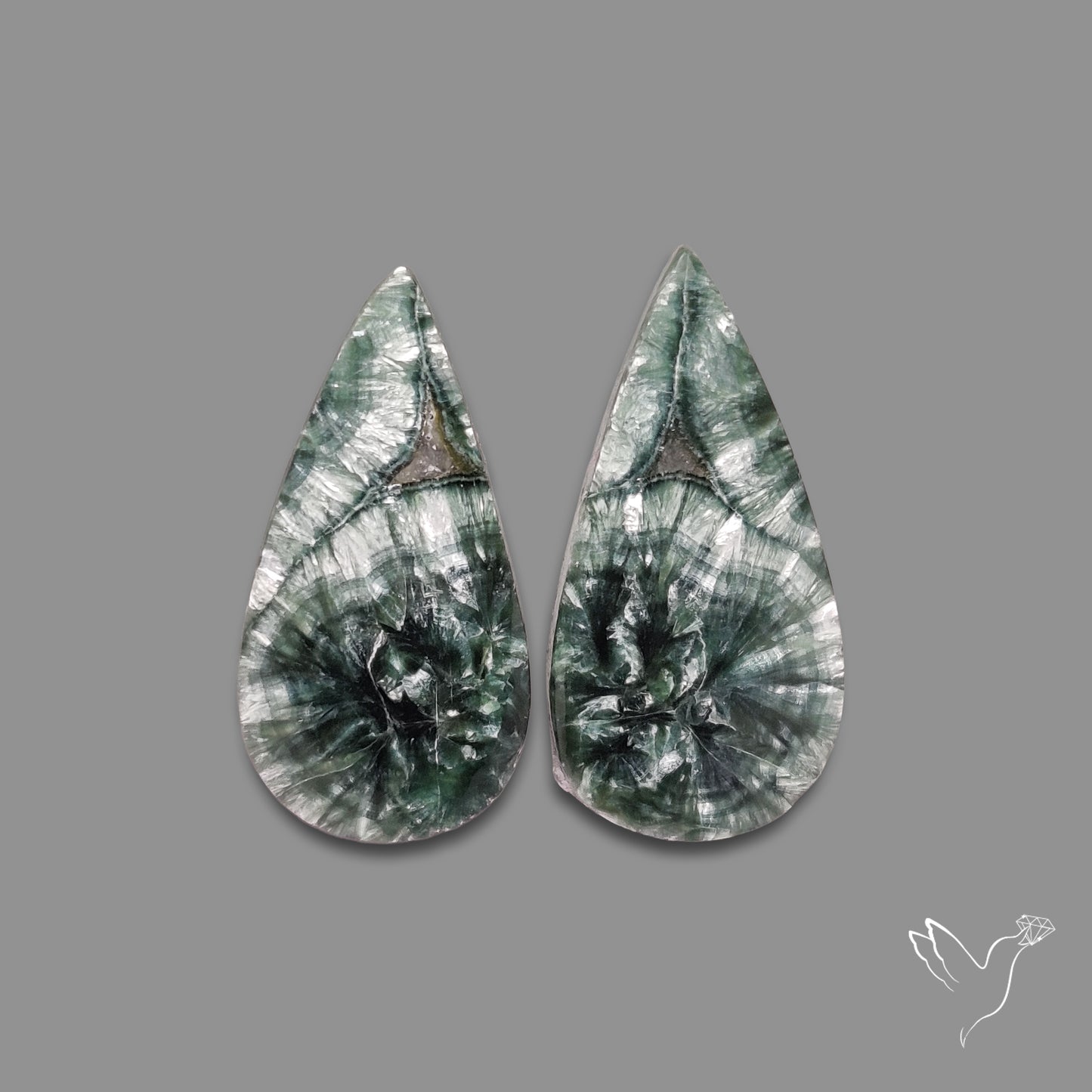 Green Seraphinites Pair