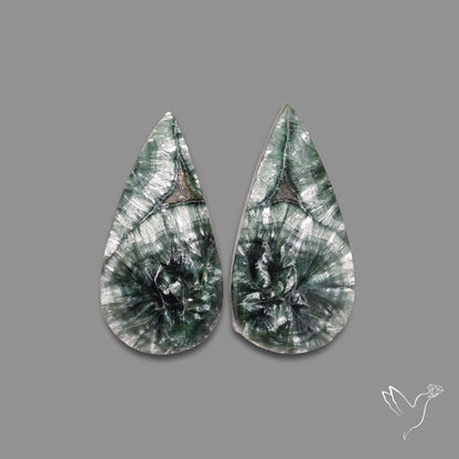 Green Seraphinites Pair
