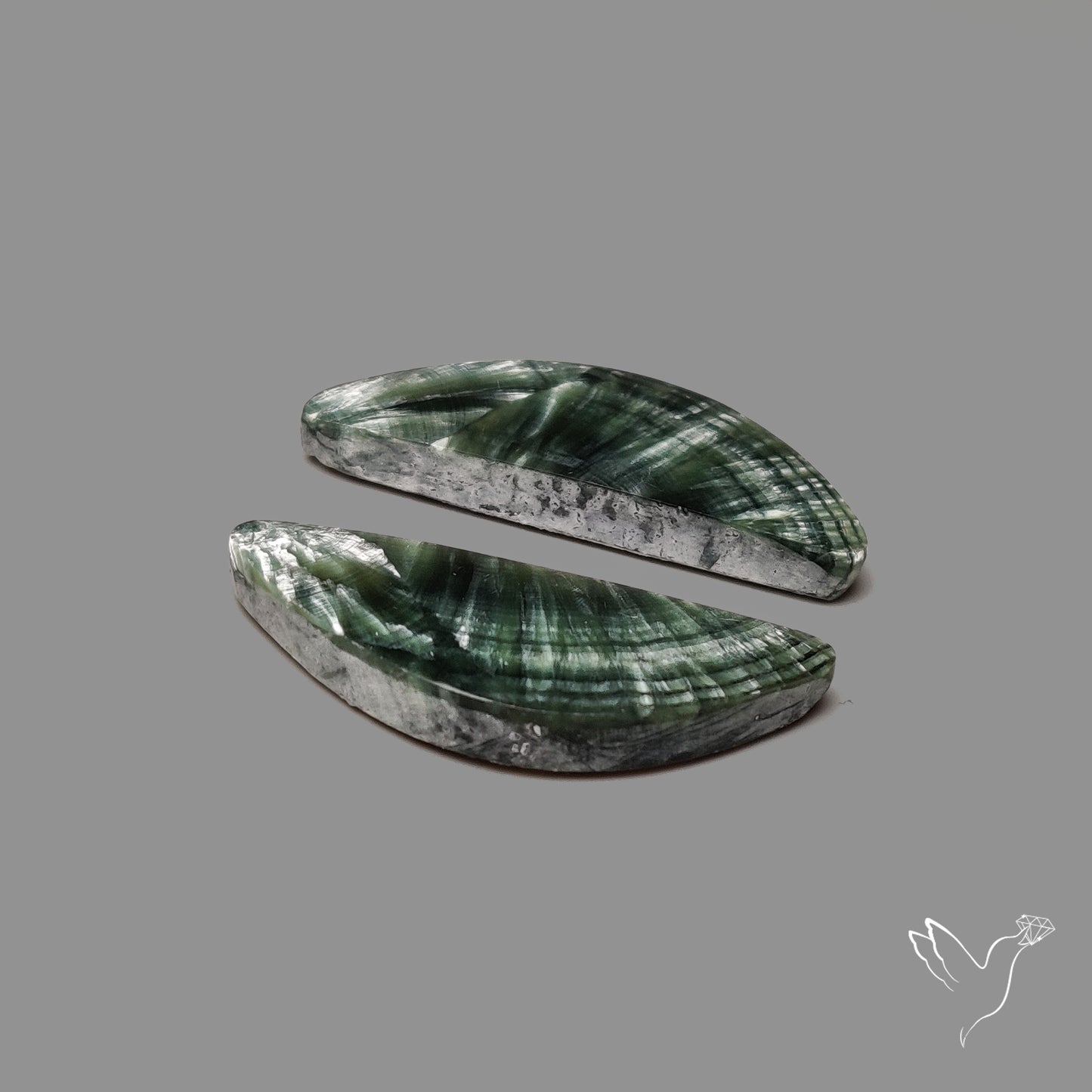 Green Seraphinites Pair