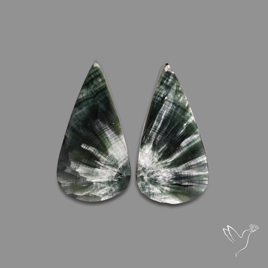 Green Seraphinites Pair