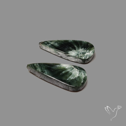 Green Seraphinites Pair
