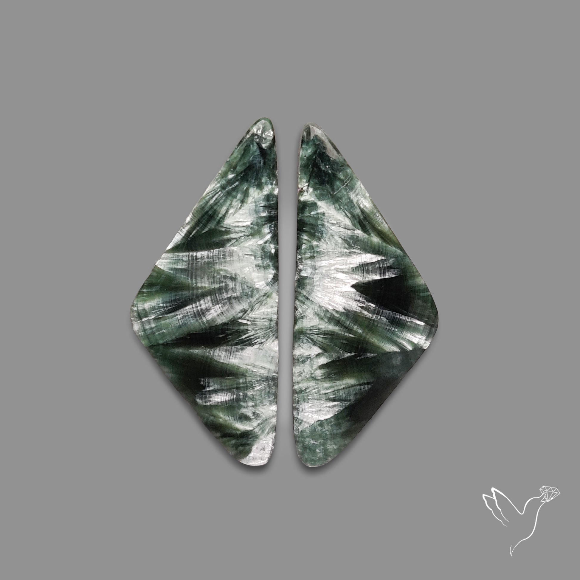 Green Seraphinites Pair