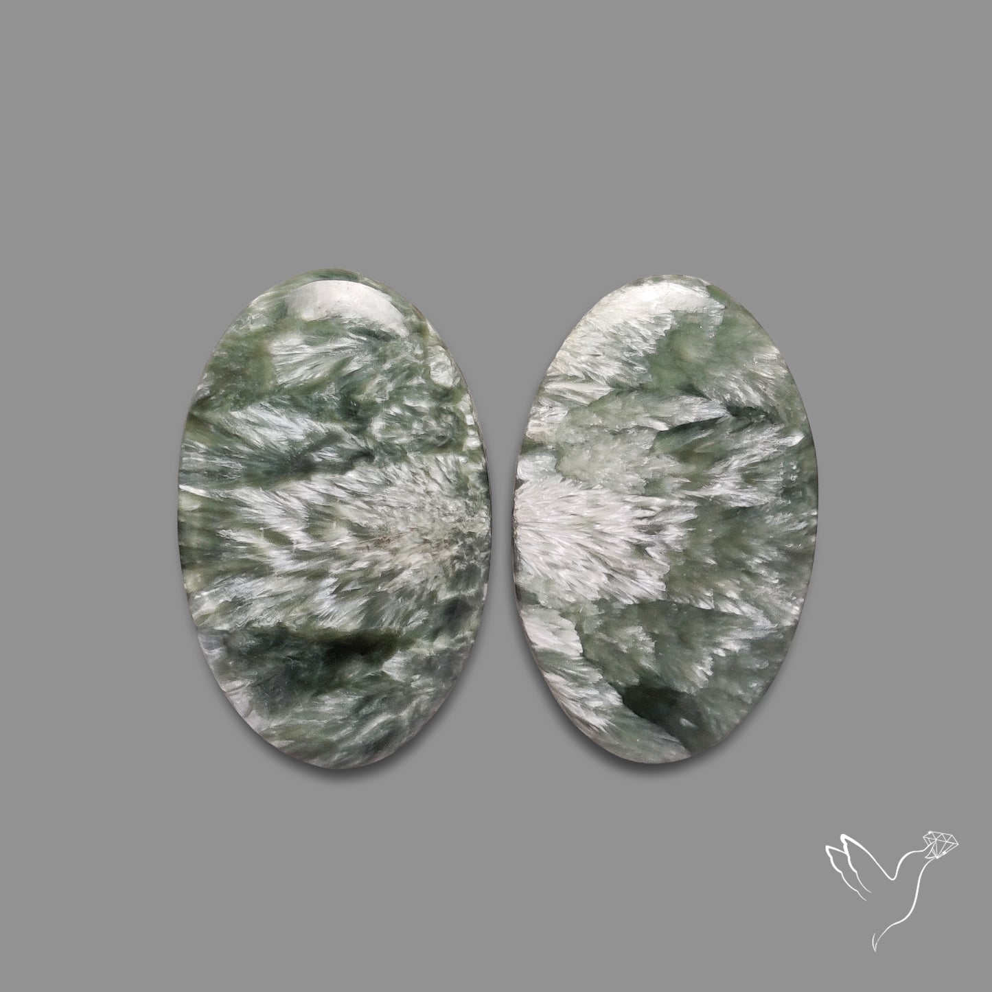 Green Seraphinites Pair