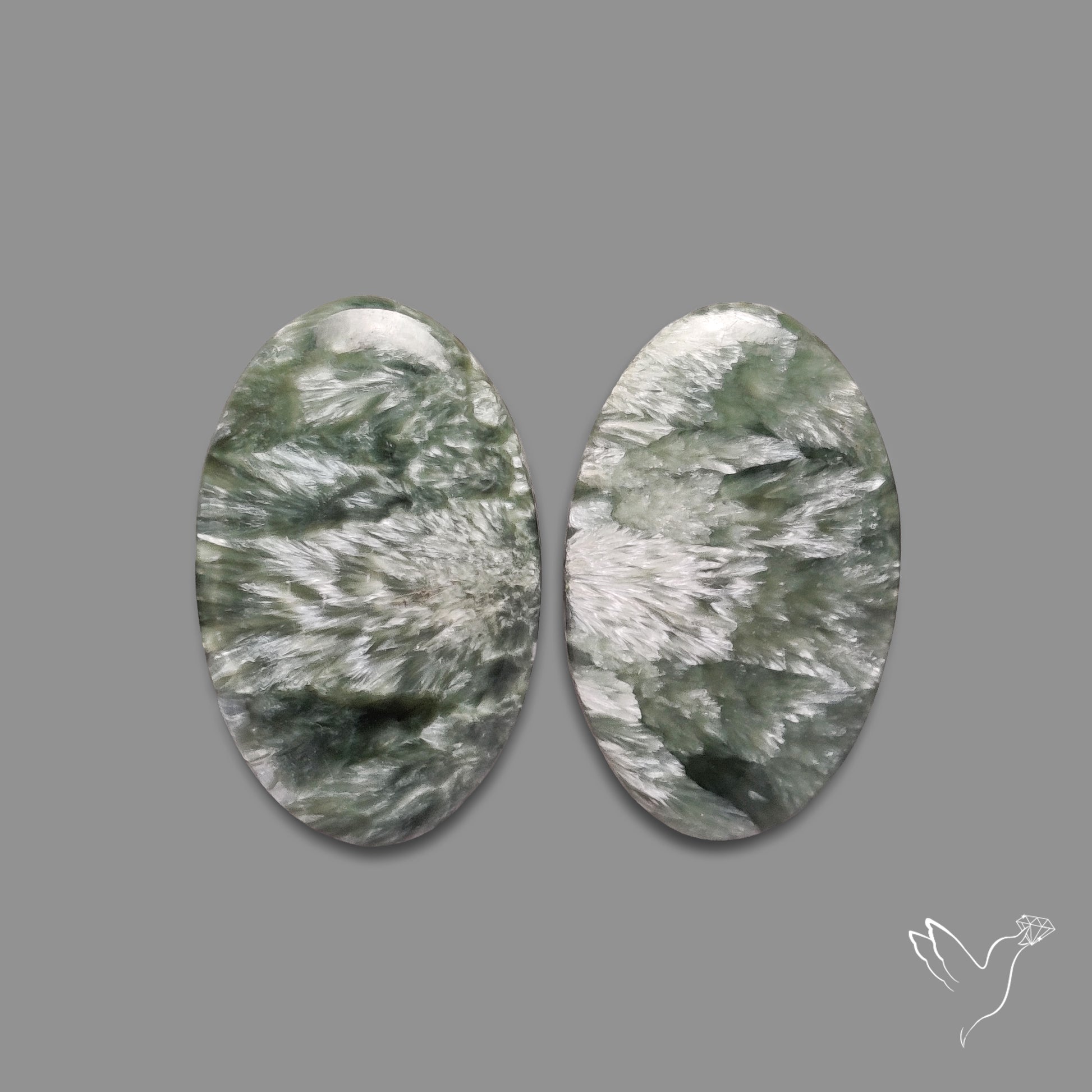 Green Seraphinites Pair