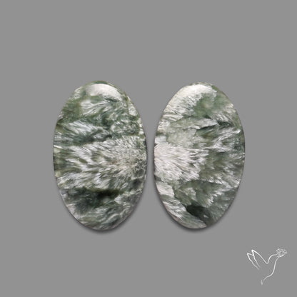 Green Seraphinites Pair