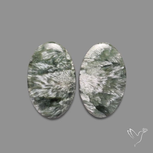 Green Seraphinites Pair
