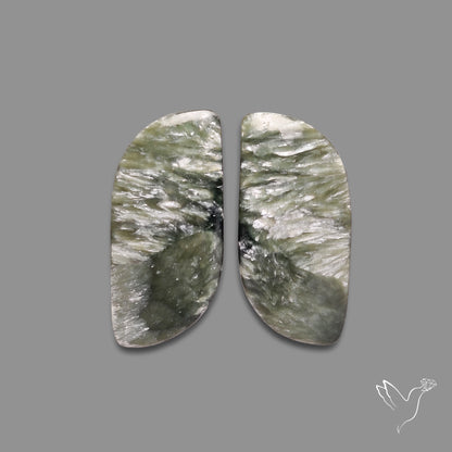 Green Seraphinites Pair