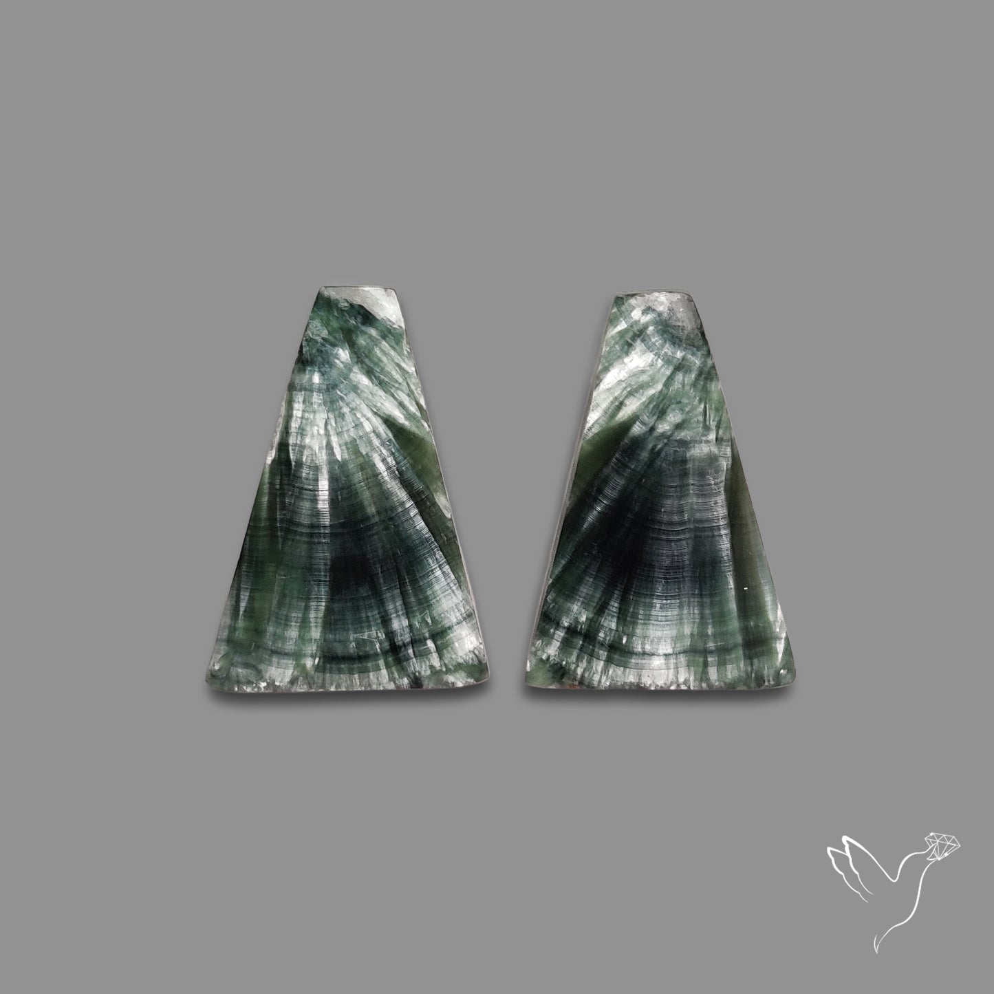 Green Seraphinites Pair