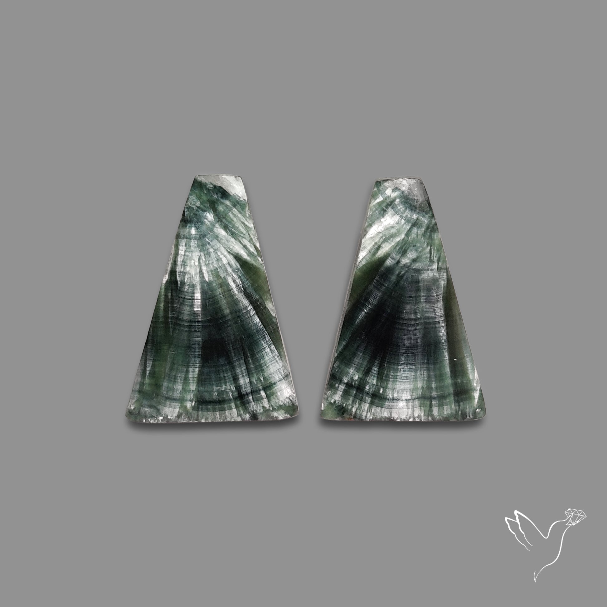 Green Seraphinites Pair