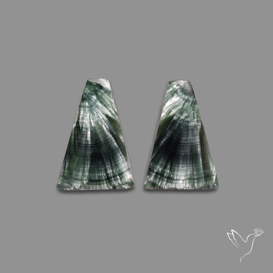 Green Seraphinites Pair