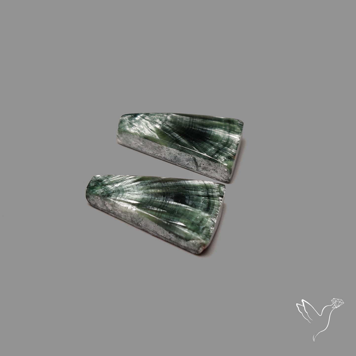 Green Seraphinites Pair