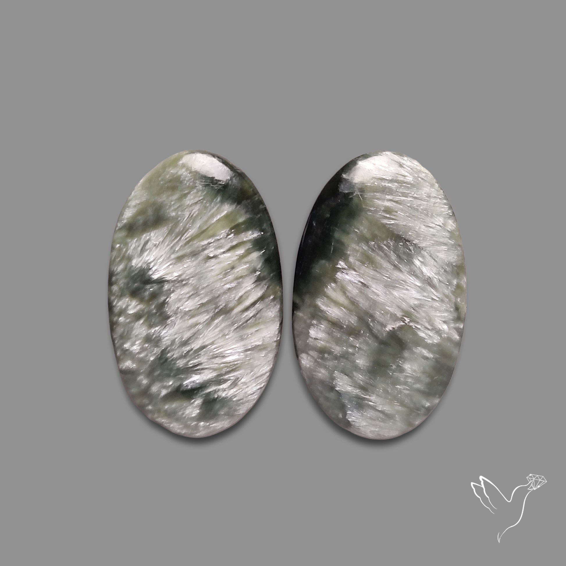Green Seraphinites Pair