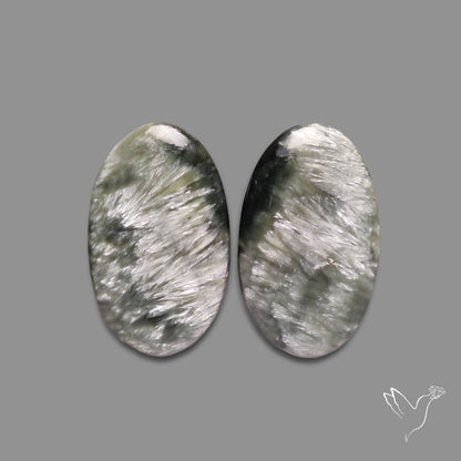 Green Seraphinites Pair
