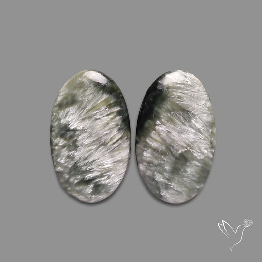 Green Seraphinites Pair