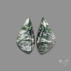 Green Seraphinites Pair