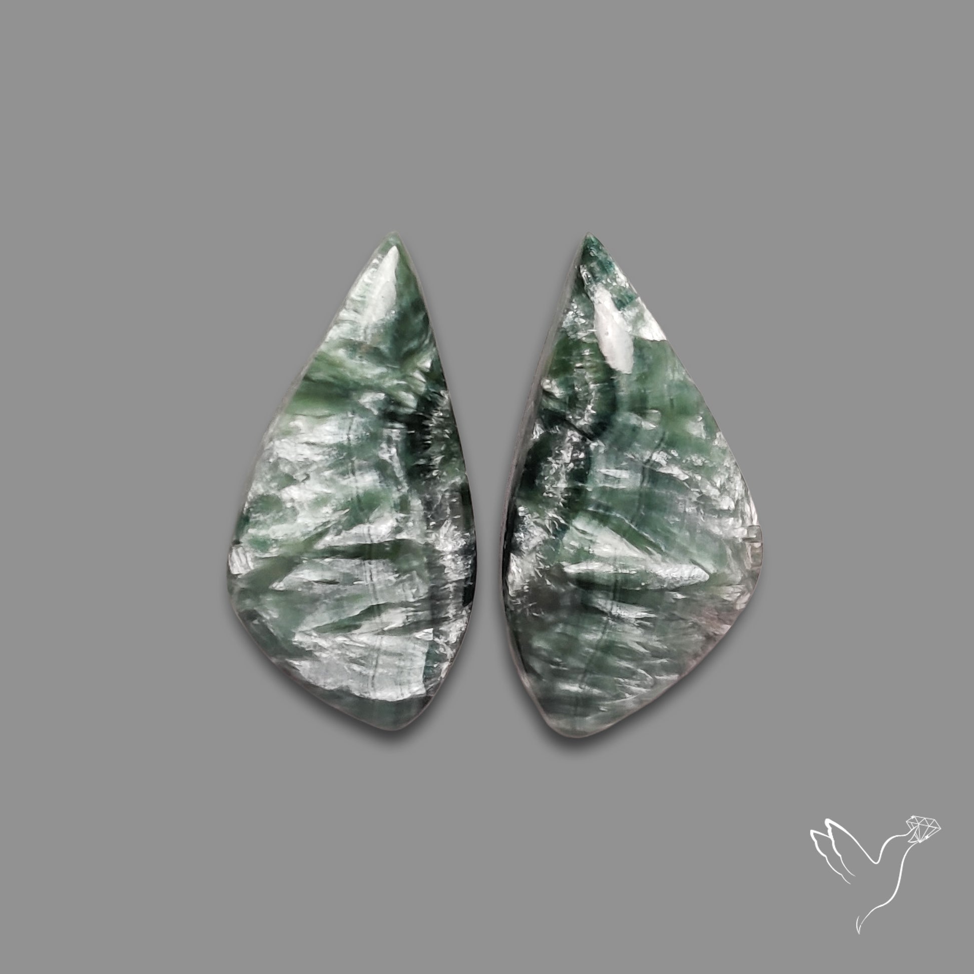 Green Seraphinites Pair