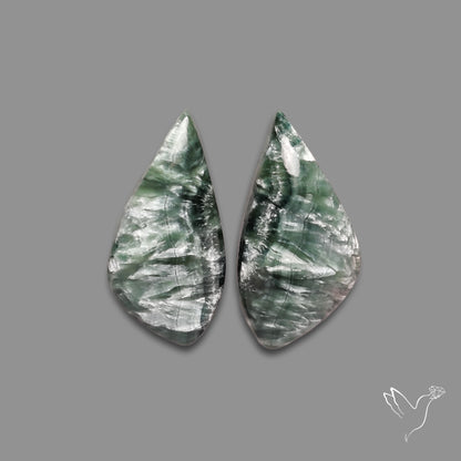 Green Seraphinites Pair
