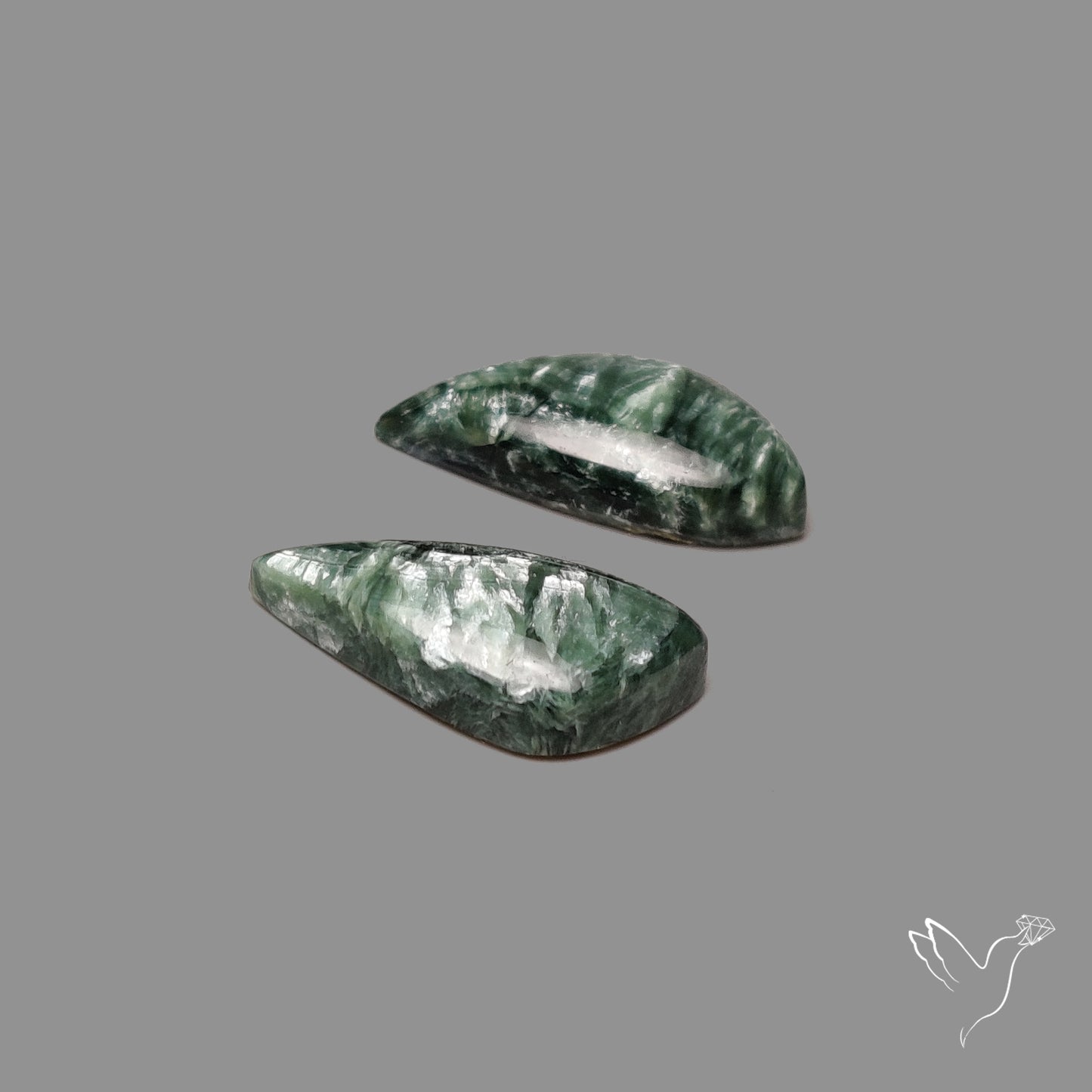 Green Seraphinites Pair
