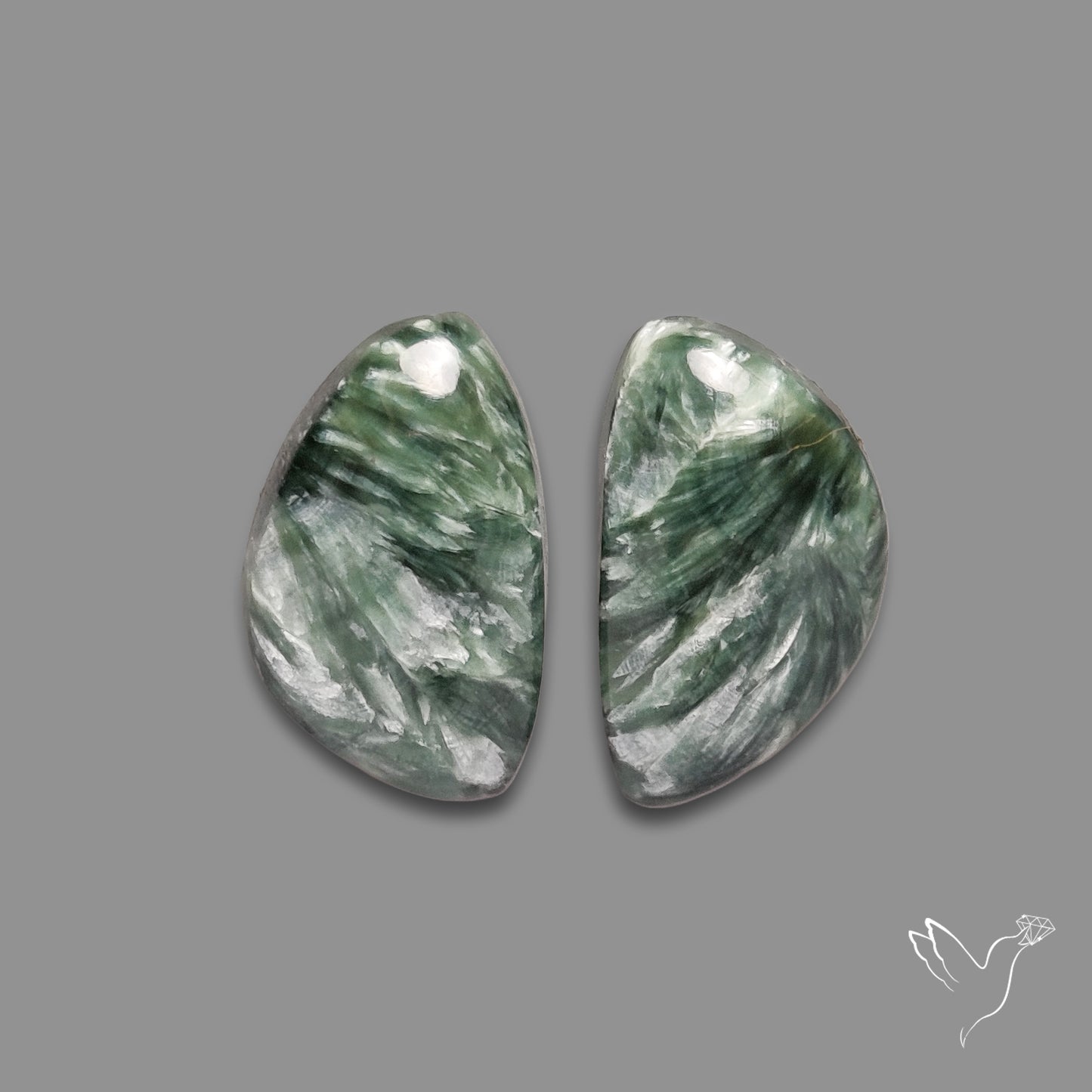 Green Seraphinites Pair