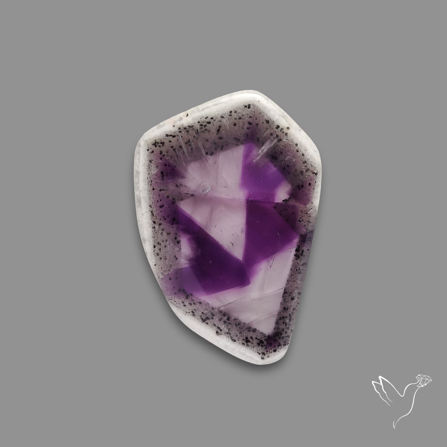 Super Seven Trapiche Amethyst Slice