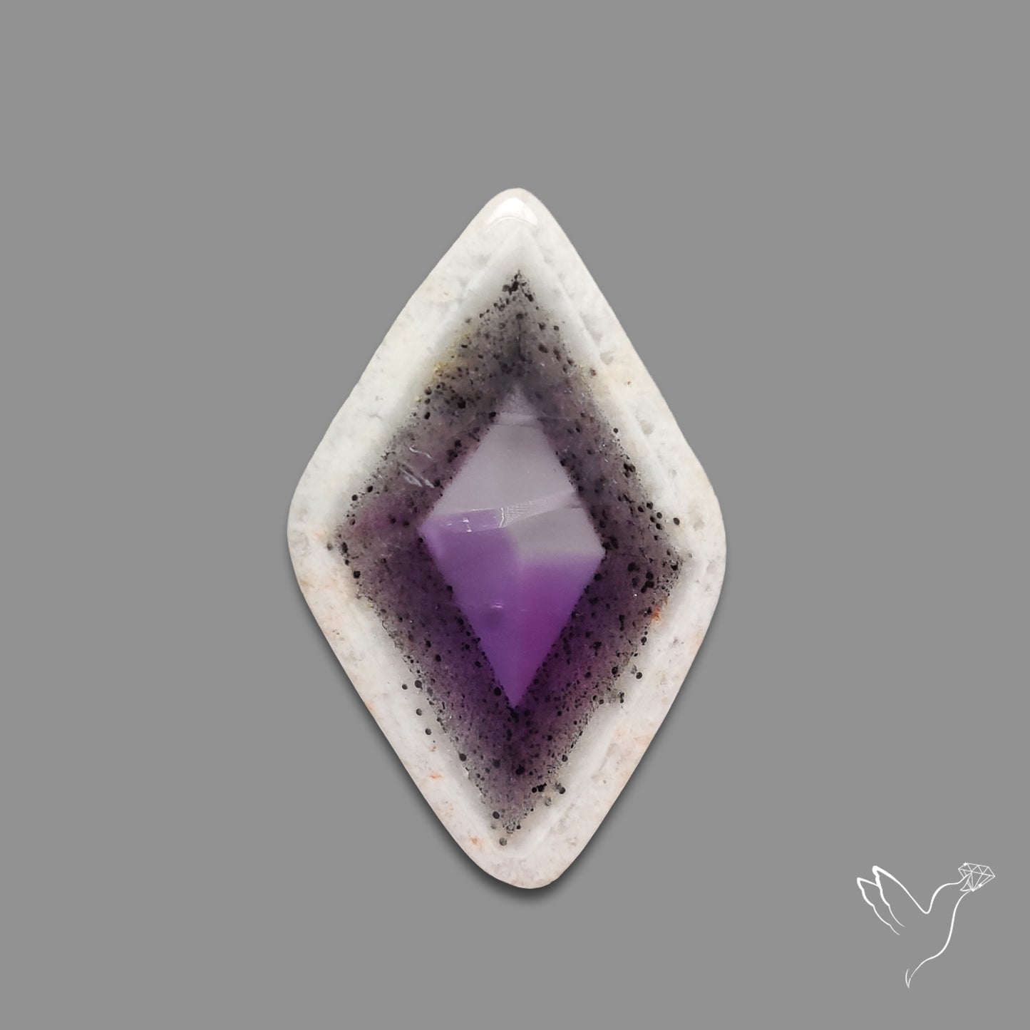 Super Seven Trapiche Amethyst Slice