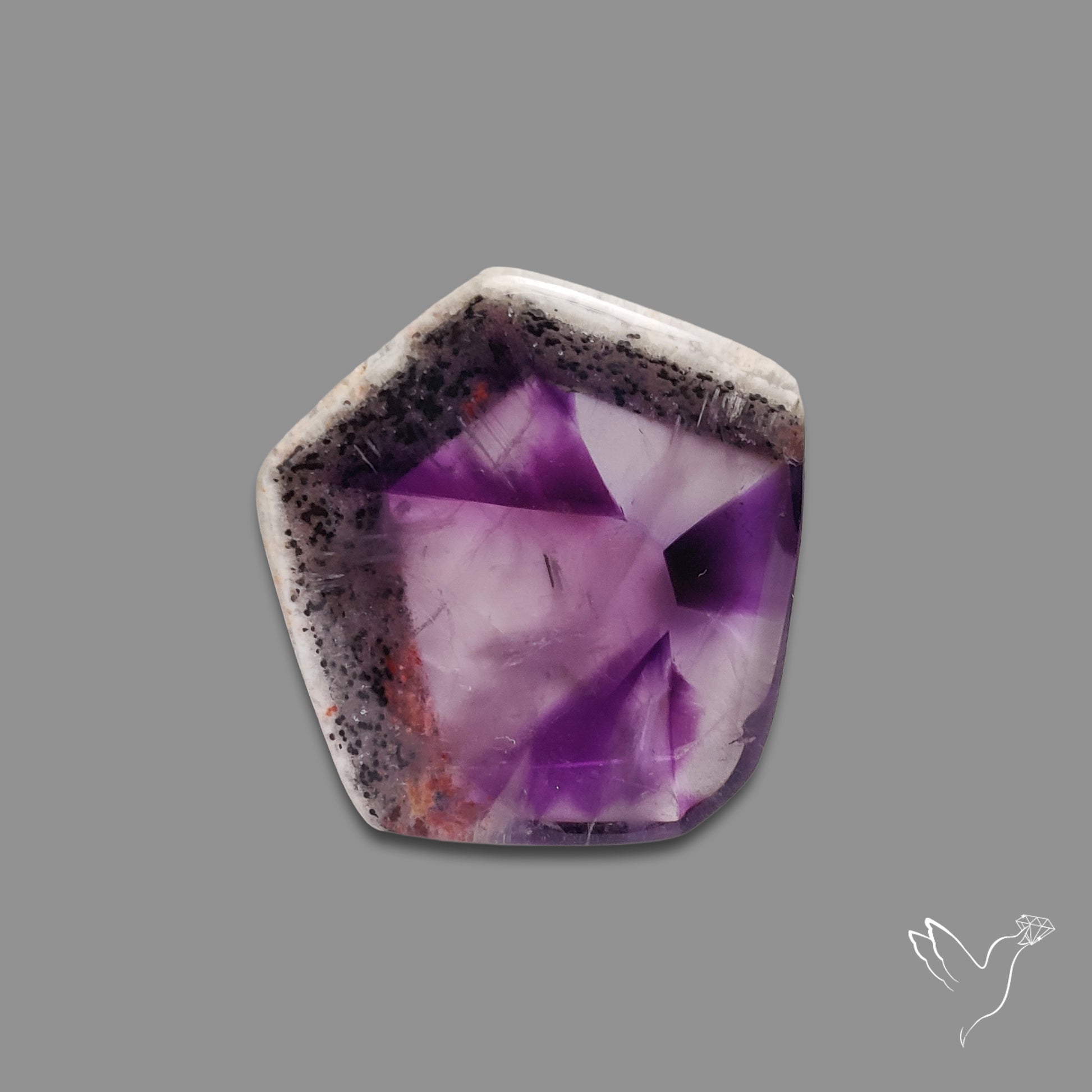 Super Seven Trapiche Amethyst Slice
