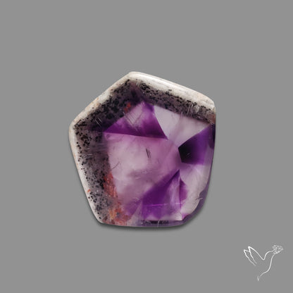 Super Seven Trapiche Amethyst Slice