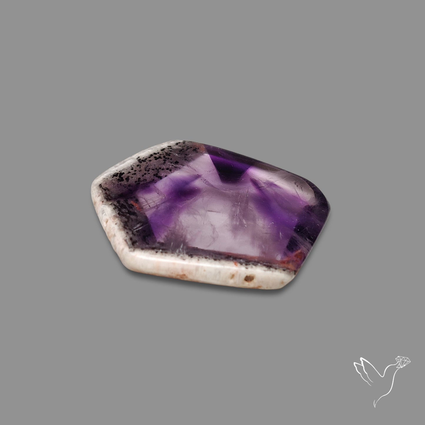 Super Seven Trapiche Amethyst Slice