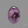 Trapiche Amethyst Cabochon with Perfect Phantom Inclusion Geometric