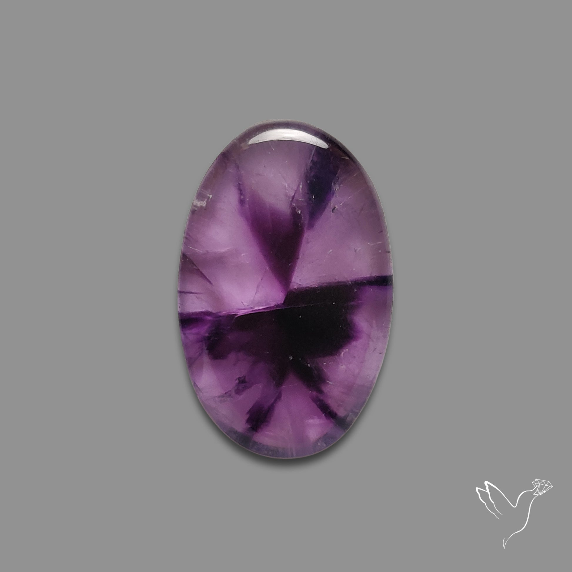 Trapiche Amethyst Cabochon