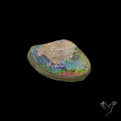 Rare Ancient Roman Glass Rainbow Vase Cabochon (not flat backed)