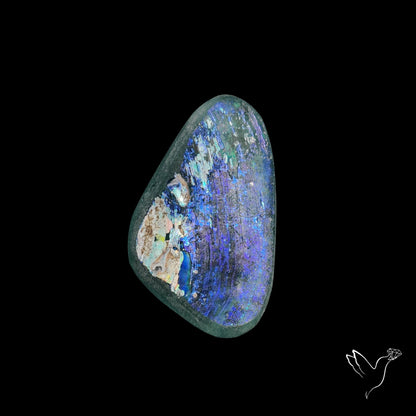 Rare Ancient Roman Glass Rainbow Vase Cabochon (not flat backed)