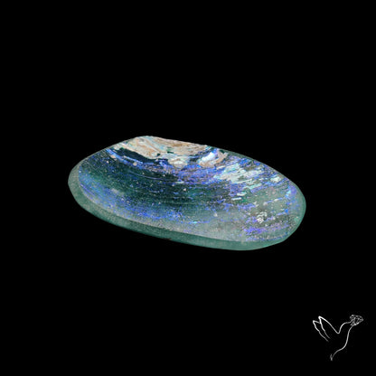 Rare Ancient Roman Glass Rainbow Vase Cabochon (not flat backed)