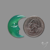 Chrome Chalcedony Moonface Crescent