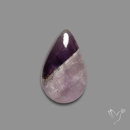 Chevron Amethyst Cabochon