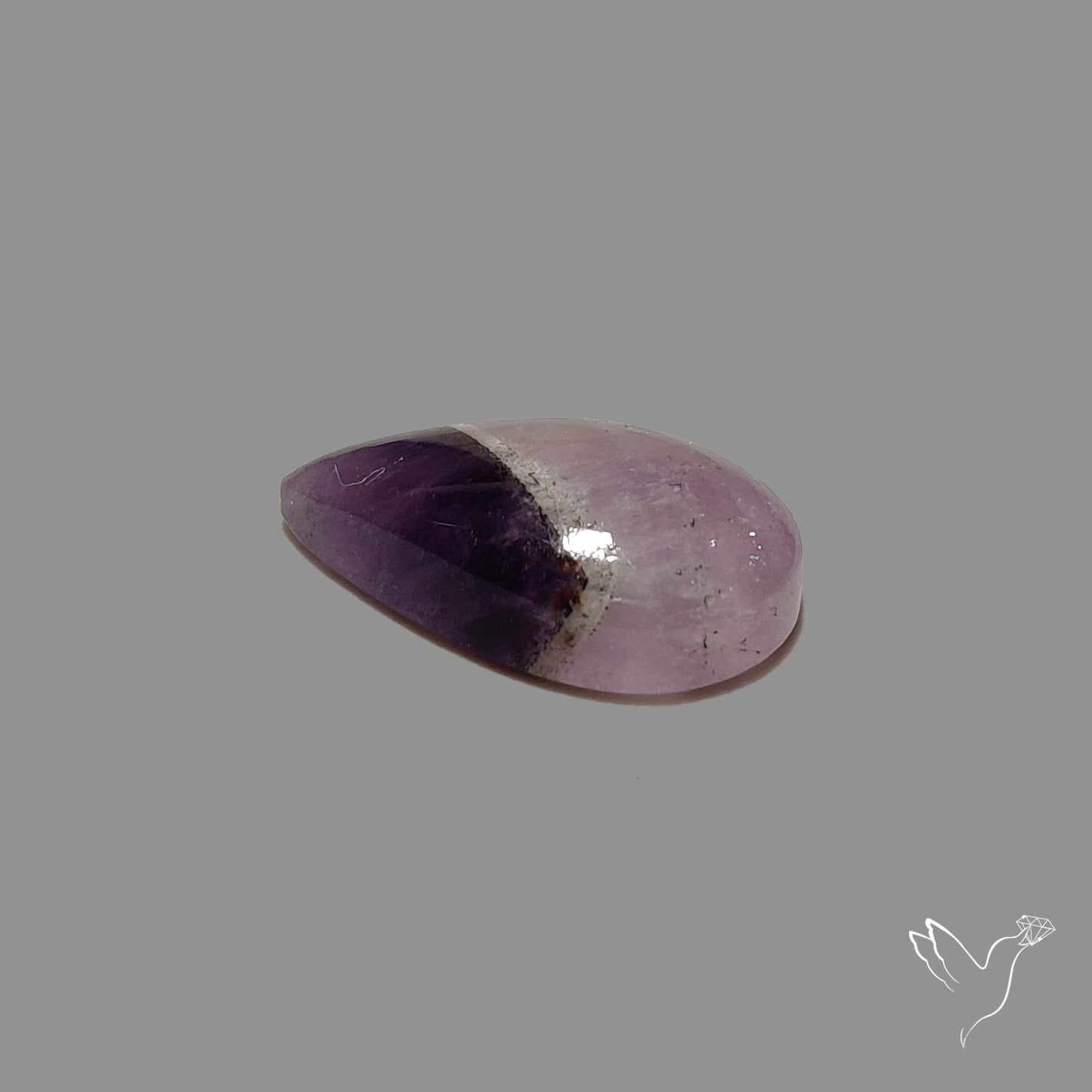 Chevron Amethyst Cabochon