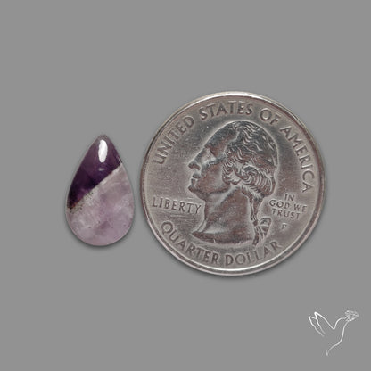 Chevron Amethyst Cabochon
