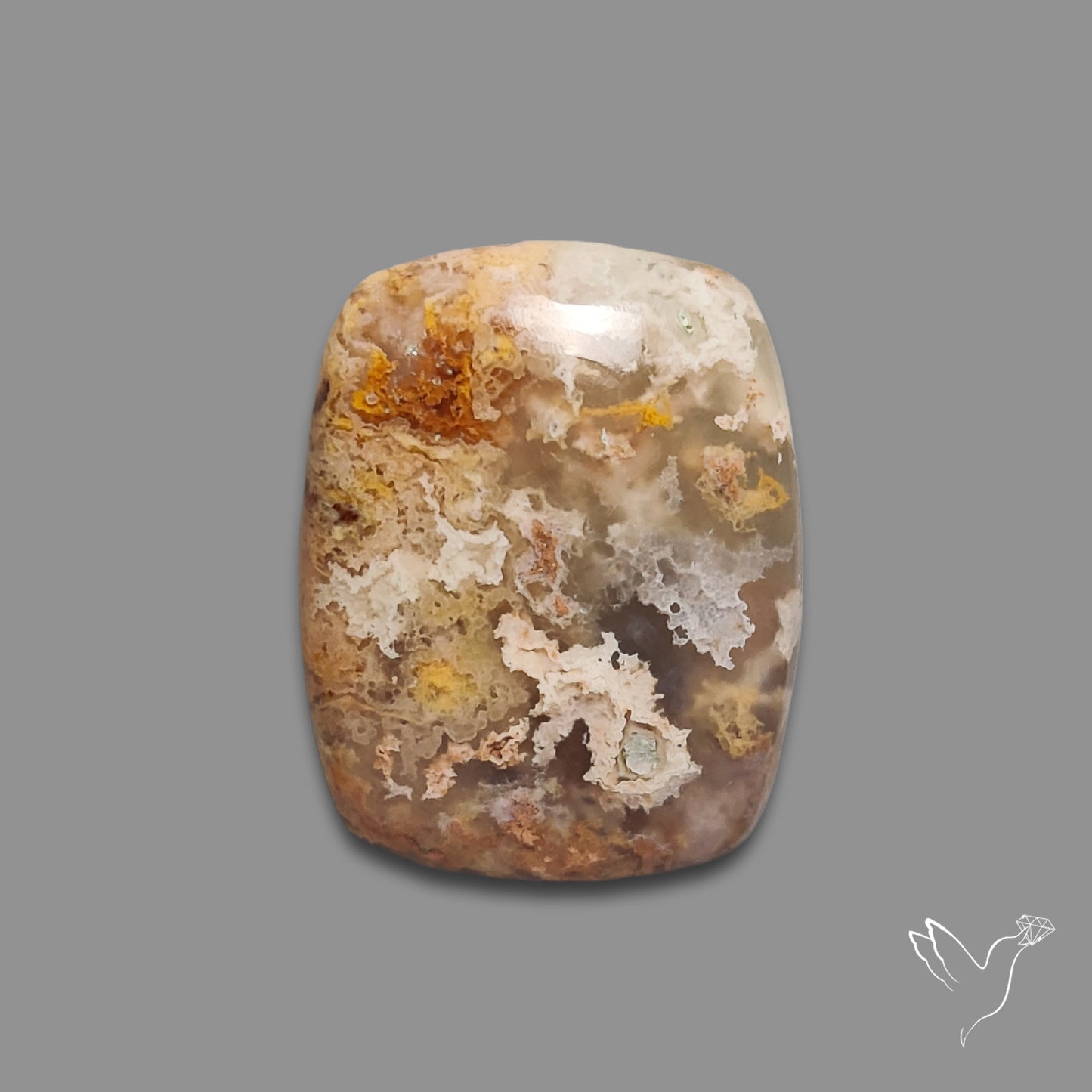 Northridge Plume Agate Cabochon