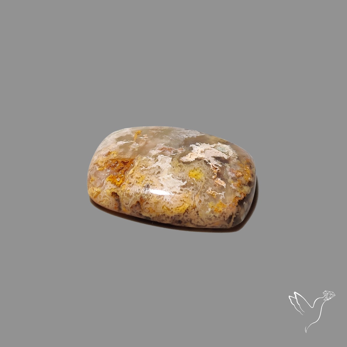 Northridge Plume Agate Cabochon