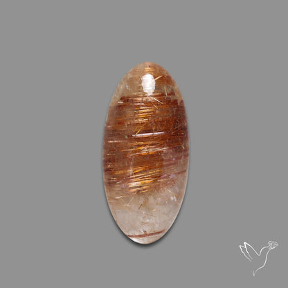 Copper Rutilated Quartz Cabochon