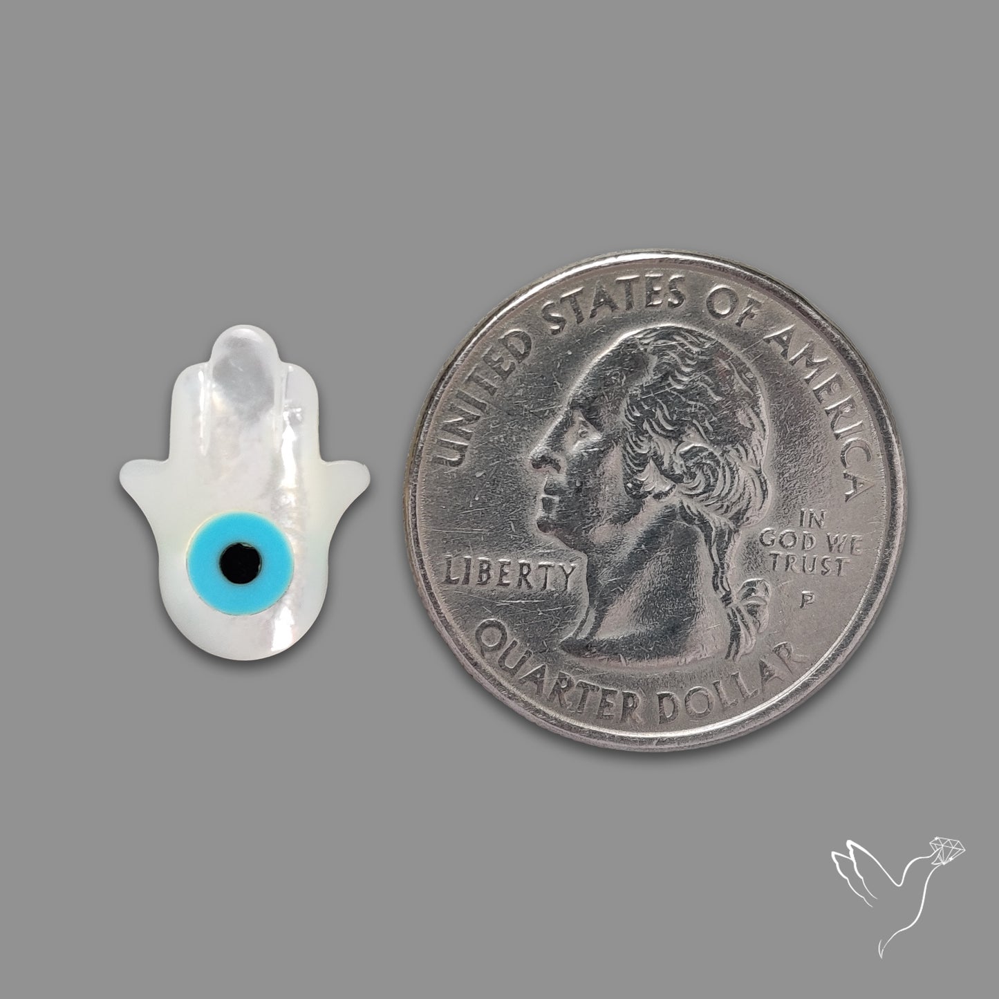 Evil Eye Mother Of Pearl Hamsa