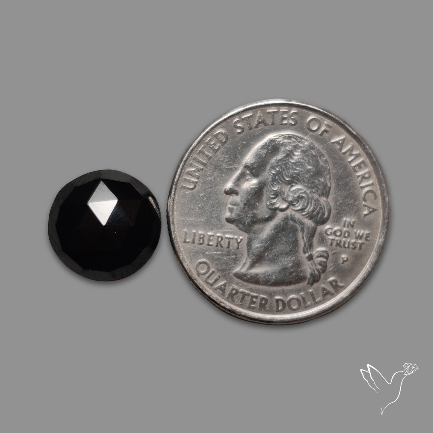 Rose Cut Black Spinel