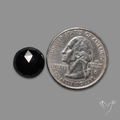 Rose Cut Black Spinel