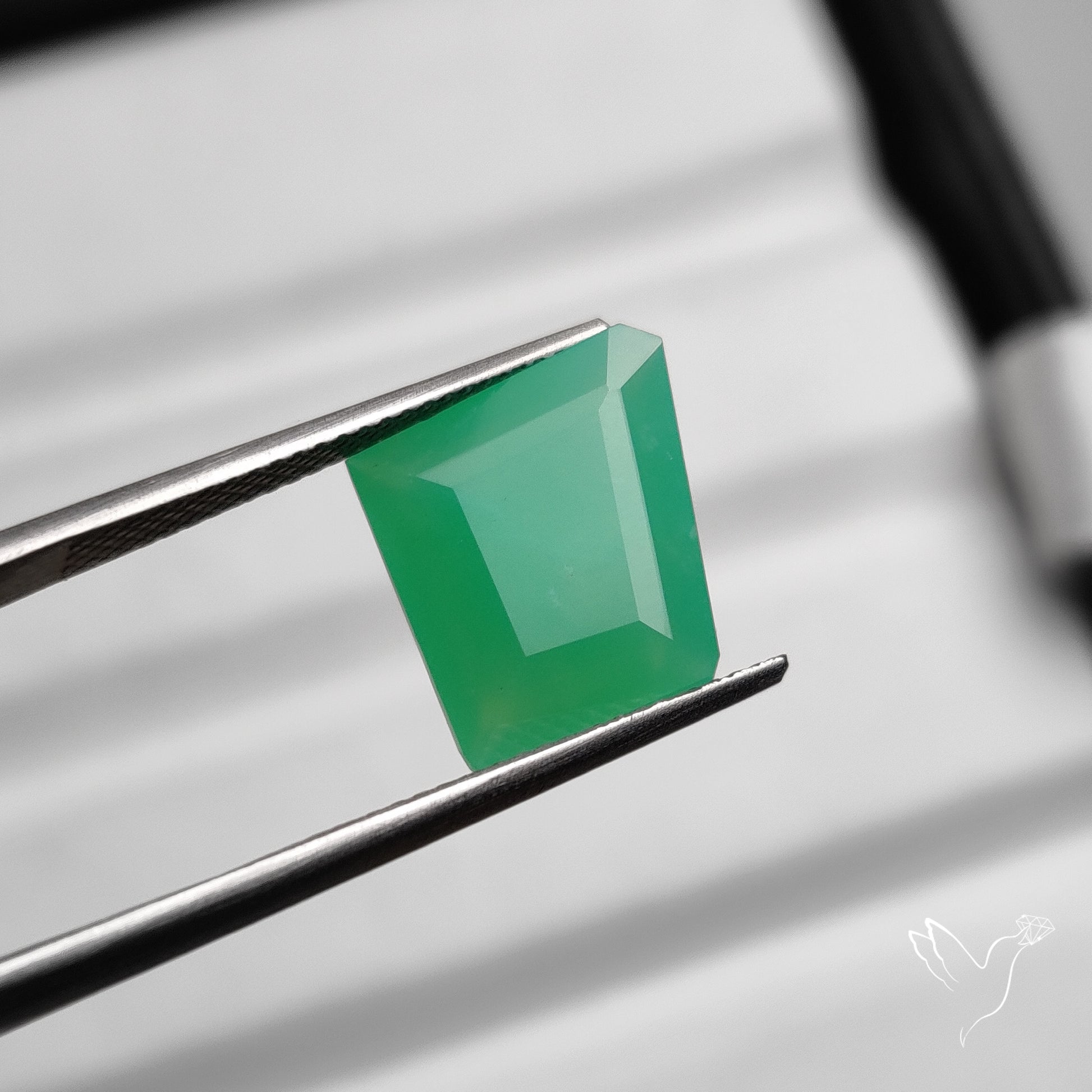 Fancy Cut Faceted Gemmy Chrysoprase