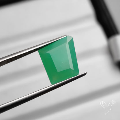 Fancy Cut Faceted Gemmy Chrysoprase