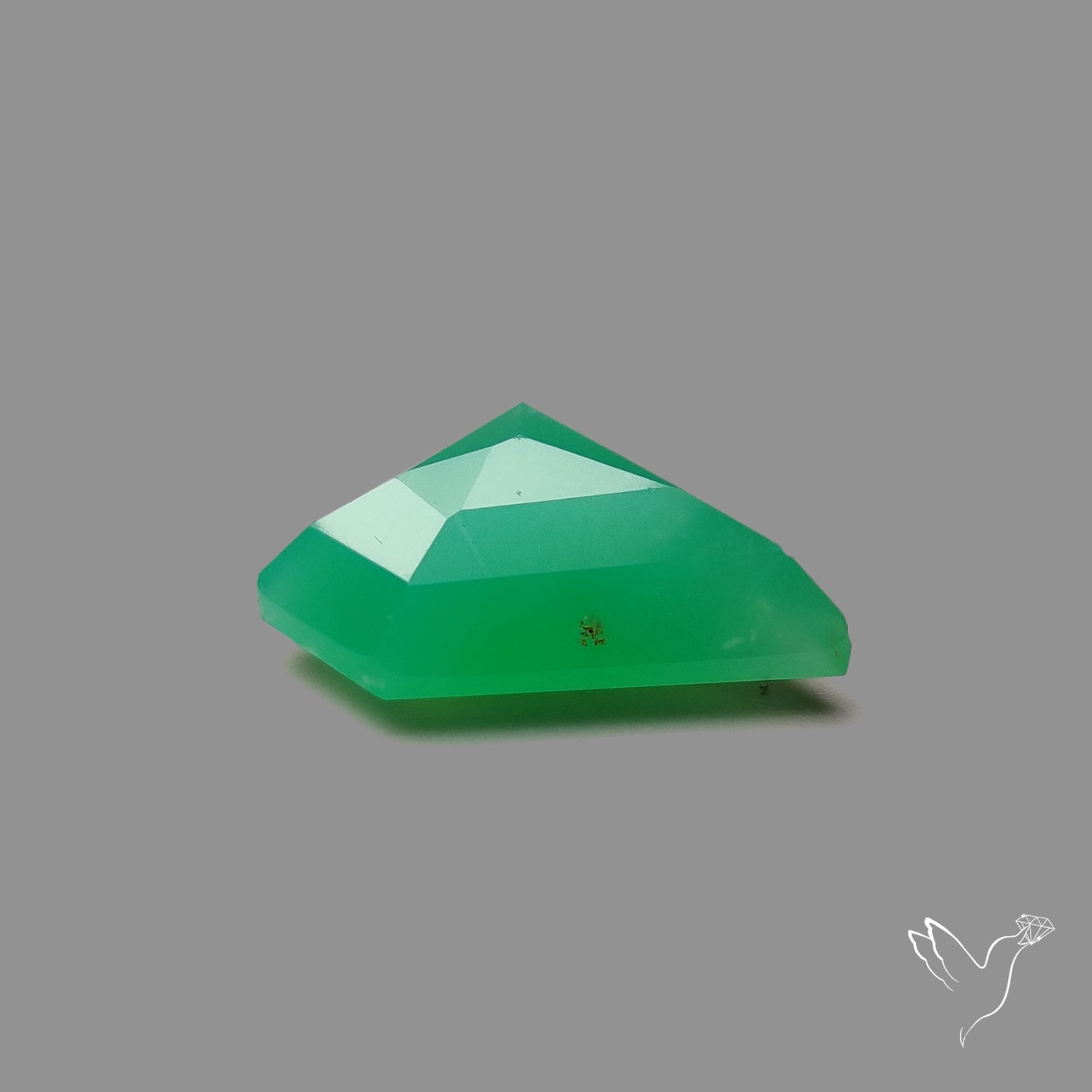 Fancy Cut Faceted Gemmy Chrysoprase